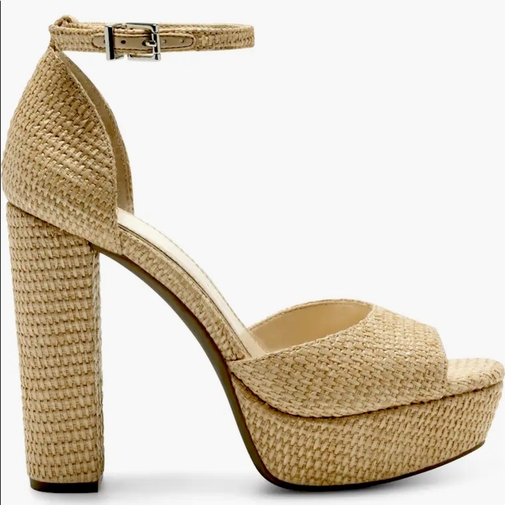 Jessica Simpson Pisila Natural Platform Heels